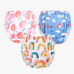 Chinmay Kids Baby Panty Boys and Girls Reusable Washable Printed Panty Pack of 3-image-63
