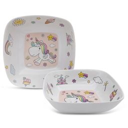 Superware Melamine Kids snack Plate and bowl - unicorn ( Set of 2 )-14