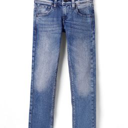 Pepe Jeans Cotton Blend Woven Full Length Jeans - Blue-image-30