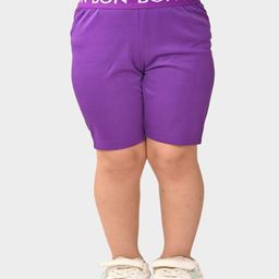 Bonkids Cotton Woven Solid Shorts - Purple-image-45