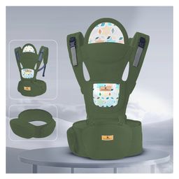 StarAndDaisy Baby Carrier for 0 to 3 Year Baby with 9-in-1 Adjustable, Baby Carrier Sling with Hip Seat,Large Storage, Dark Green-image-88