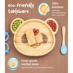 Starkiddo PandaKey Features:  How Do We Encourage Transition: It starts with recognition. Our baby-led weaning plates are designed to attract and interest your child every time they see it. The suction grip ensures that mealtimes are not interrupted image 2