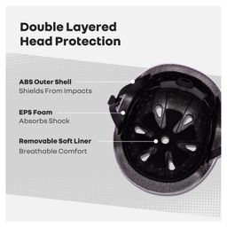 R for Rabbit Helmet for Kids Safety Certified Lightweight & Adjustable for Skating Cycling Scooter with ABS & EPS Material - Black image 2