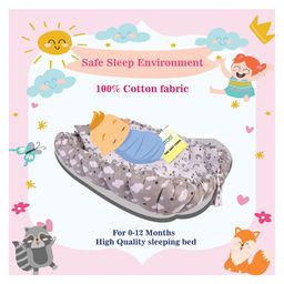 Kwitchy Baby Bedding Set Mattress with Mosquito Net - Grey image 3