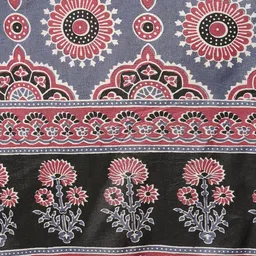 Mitera Ajrak Block Silk Blend Ready to Wear Block Print Saree image 2
