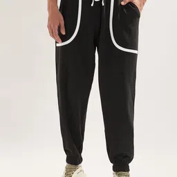 NOBERO Men Oversized Pure Cotton Joggers-image-85