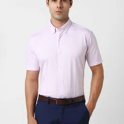 Van Heusen Striped Half Sleeves Slim Fit Formal Shirt-image-13