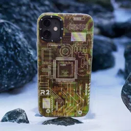 CASE CREATION Techno Art AI Circuit Retro IMD IT Engineer Chip iPhone 11 Bumper Case-34