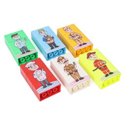 Virgo Toys Play Building Blocks Mix and Match Community Helpers - 18 Pieces image 5
