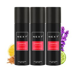 NEXT CARE Next Men Set Of 3 Liverpool Perfumed Body Spray - 100 g (150 ml) Each-20