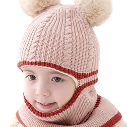 SYGA Unisex Beige Kids Woollen Beanie-74