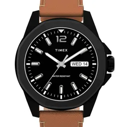 Timex Men Brass Dial & Leather Straps Analogue Watch TW2U15100UJ-image-63