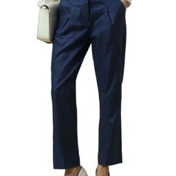Allen Solly Navy Solid Trouser-image-65