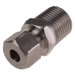 RS PRO In-Line Thermocouple Compression Fitting for Thermocouple 1/2 BSPT 8 mm Probe, 8399550-4