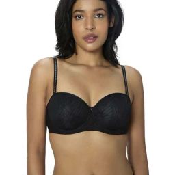 Triumph Black Comfort Fit Self Pattern Bra-picture-9