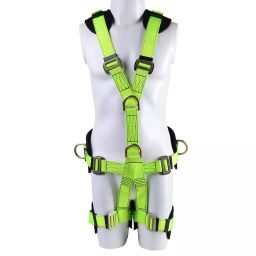 HEAPRO Full Body Safety Harness High Strength Polyester Webbing Green, HI-112A (Pack of 5)-image-14