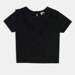 MINIKLUB Girls Black Printed Knit Top-image-95