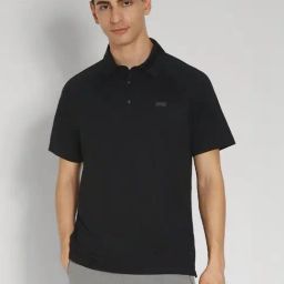American Eagle Outfitters Black Regular Fit Polo T-Shirt-image-32