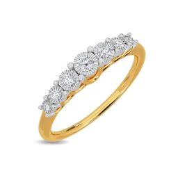 Kisna Diamond & Gold Jewellery Aleema 14k (585) Diamond & Gold Ring For Women-picture-11