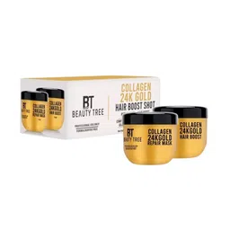 Beauty Tree Set Of 2 Collagen V24 K Gold Hair Boost Shot & Repair Mask - 35 ml Each-8