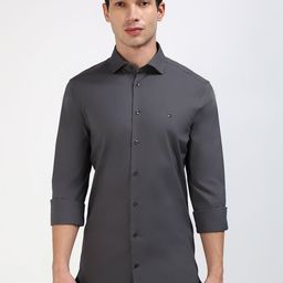 Tommy Hilfiger Men Classic Spread Collar Solid Cotton Casual Shirt-image-40