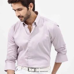 Rare Rabbit Purple Regular Fit Solid Shirt-image-16