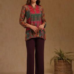 Soch Multicolour Muslin Printed Top-image-57