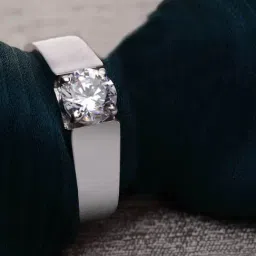 Clara 92.5 Sterling Silver Luca Adjustable Ring for Men-1