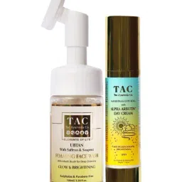 TAC - The Ayurveda Co. Day Cream SPF 15 & Ubtan with Ginseng Foaming Face Wash-7