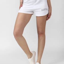 Forever 21 White Printed Shorts-image-72