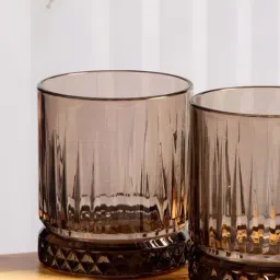 Pasabahce Elysia Brown Glass Whiskey Tumbler (0.355 L) - Set of 8-image-14
