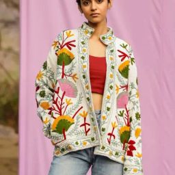 Gulaal Green Valentino 2.O Sujani Art Summer Jacket-picture-36