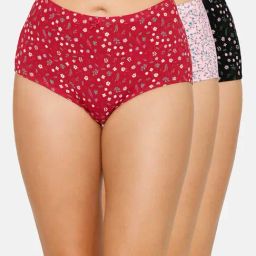 Amante Multicolor Cotton Printed Hipster Panty (Pack of 3)-image-74