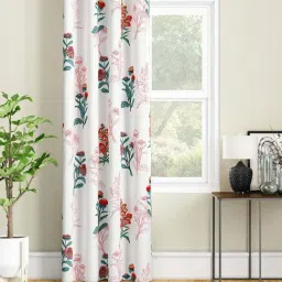 SEJ by Nisha Gupta Off-White Polyester 9 Ft. Long Door Curtain-image-6