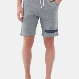 Masculino Latino Grey Regular Fit Plus Size Shorts-picture-37