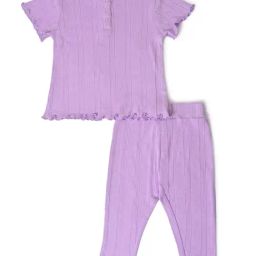 MiArcus Kids Purple Solid Top with Leggings-image-29