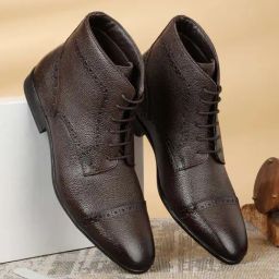 Teakwood Leathers Men's Brown Derby Boots-image-61
