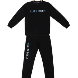 Allen Solly Junior Black Printed Full Sleeves Sweatshirt Set-image-17