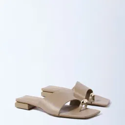 LUNA BLU by Westside Beige Toe-Ring Sandals-picture-5
