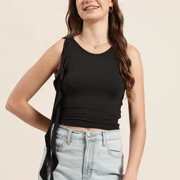 HERE&NOW Ruffles Fitted Crop Top-image-45