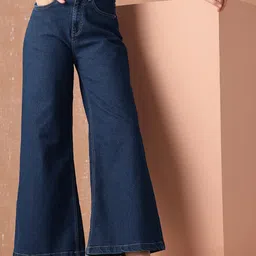 all about you Women Wide Leg High-Rise Stretchable Jeans-image-61
