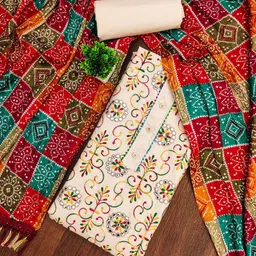 KALINI Embroidered Unstitched Dress Material-picture-35