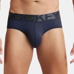 Jockey IC27 Men's Tactel Microfiber Elastane Stretch Solid Brief with Moisture Move Treatment-17