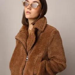 Only Brown Regular Fit Jacket-image-13