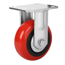 SUWAS TROLLEY STORE 4x2 Inch 300 Kg PU Fixed Castor Wheel 4x2-300-FX-PU-image-19