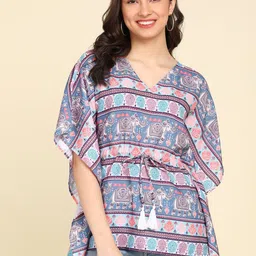 ZNX Clothing Ethnic Motifs Printed Kaftan Top-picture-2
