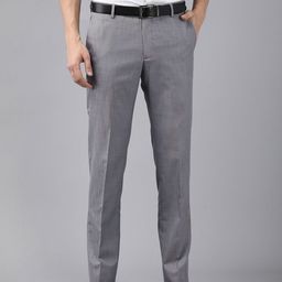Arrow Men Blue Tailored Trousers-image-17