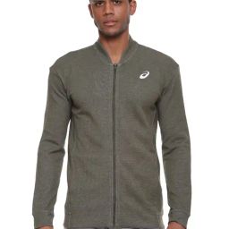 Asics Smoke Green Regular Fit Sports Jacket-33