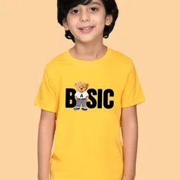 NUSYL Boys Graphic Printed Round Neck Cotton T-shirt-image-89