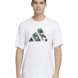 Adidas White Regular Fit Logo Printed Sports T-Shirt-image-97